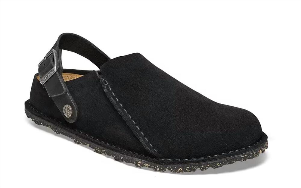 NEW BIRKENSTOCK unisex - lutry premium suede clog in black
